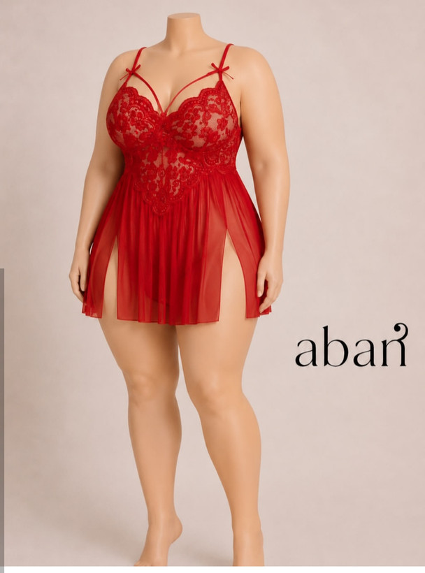 لباس خواب هارتس دار سایز بزرگ با شورت فانتزی/استایل شیک پوش